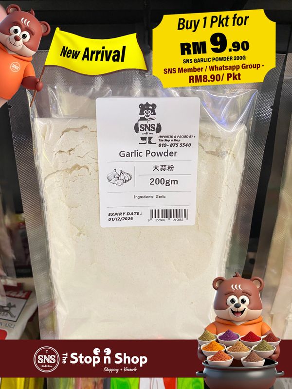 SNS GARLIC POWDER 200G