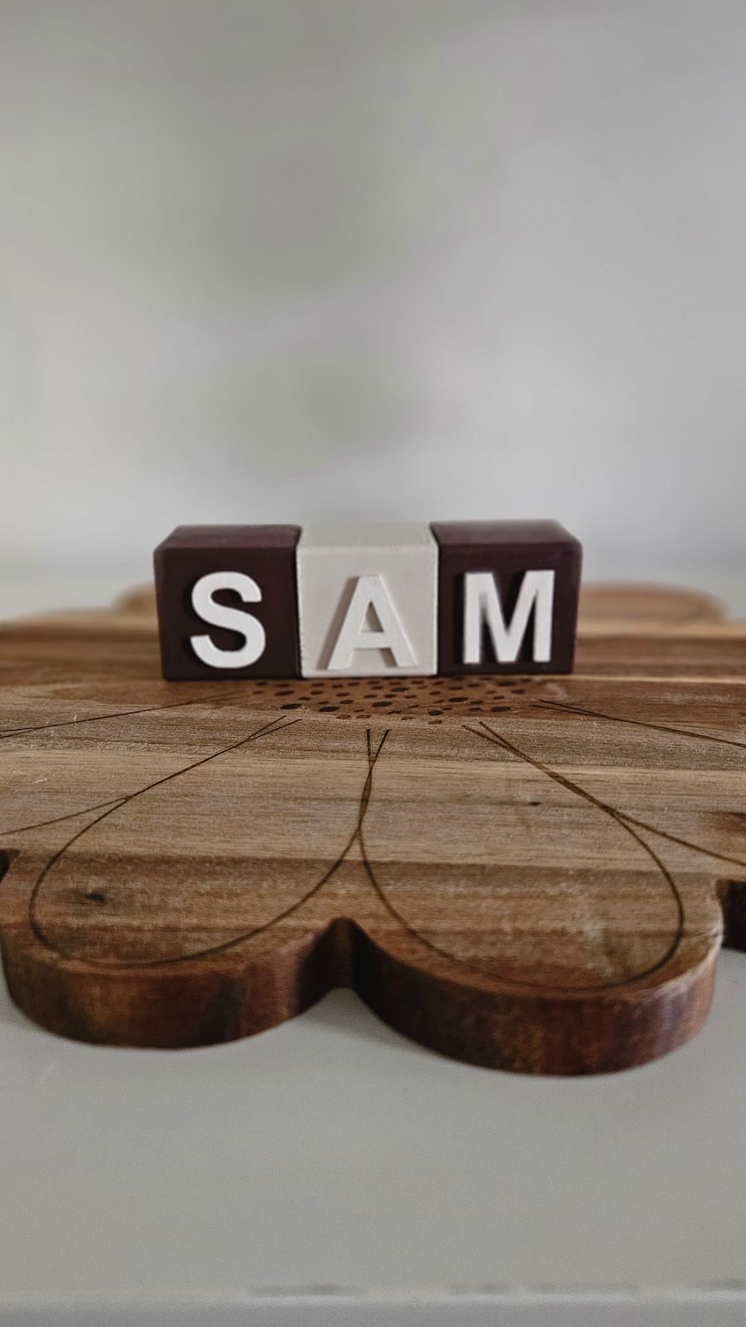 Personalised Name Blocks 