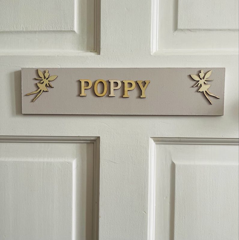 Flying Fairy Personalised Name Plaque