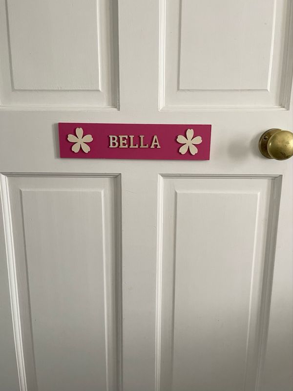 Personalised Wooden Name Door Sign