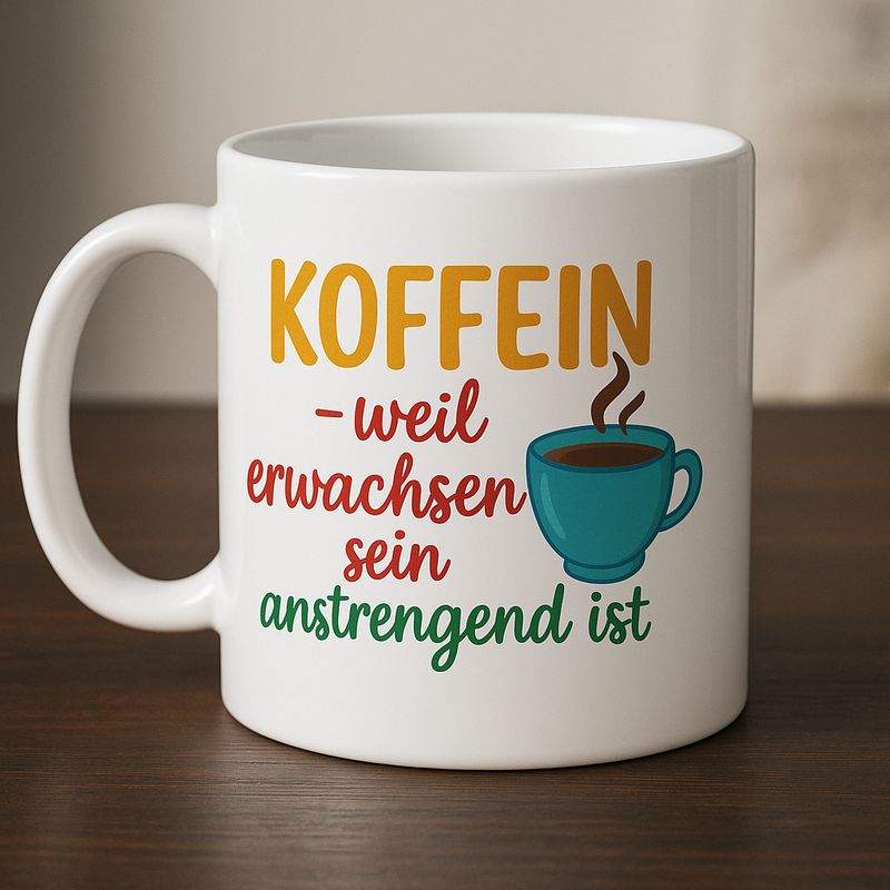 Tasse Koffein - weil erwachsen sein anstrengend ist