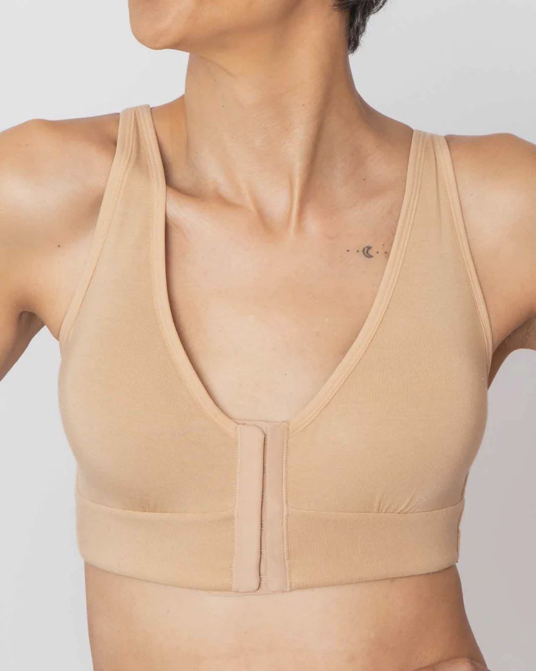 Rora Pocketed Front Closure Bra