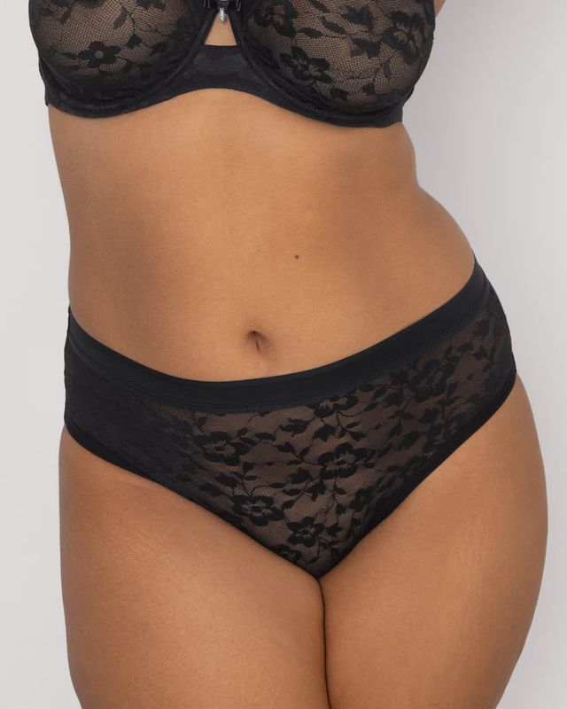No-Show Lace High Cut Brief
