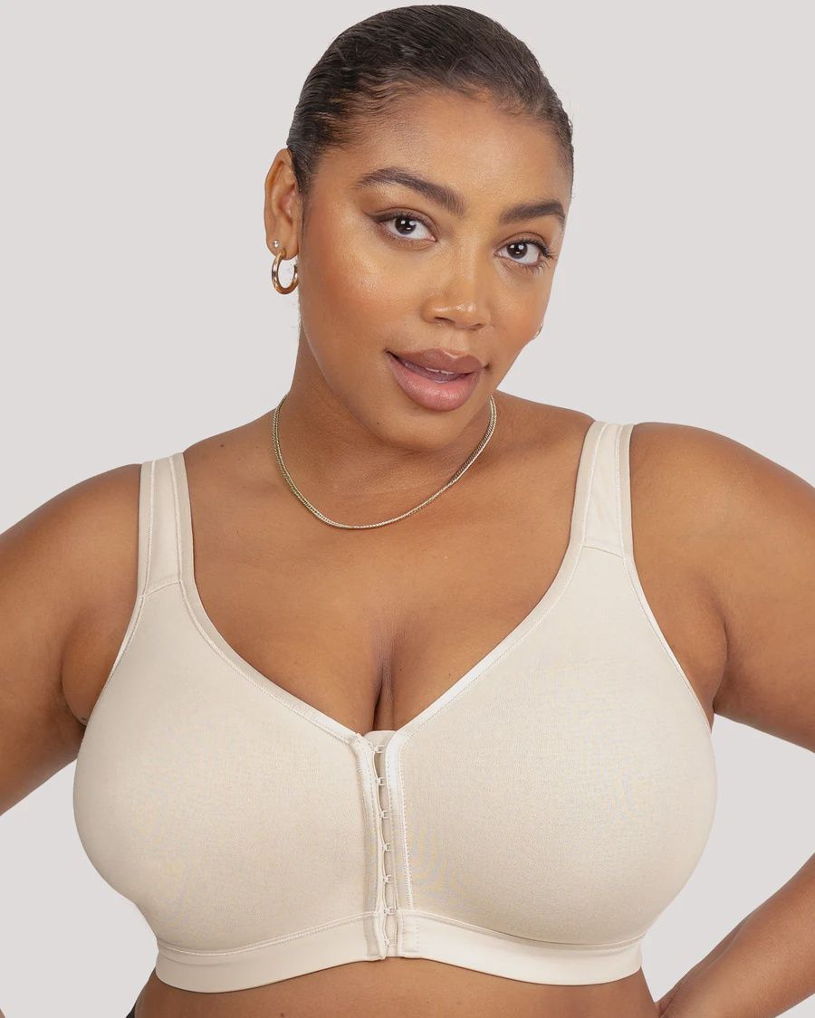 Cotton Luxe Front And Back Close Wireless Bra
