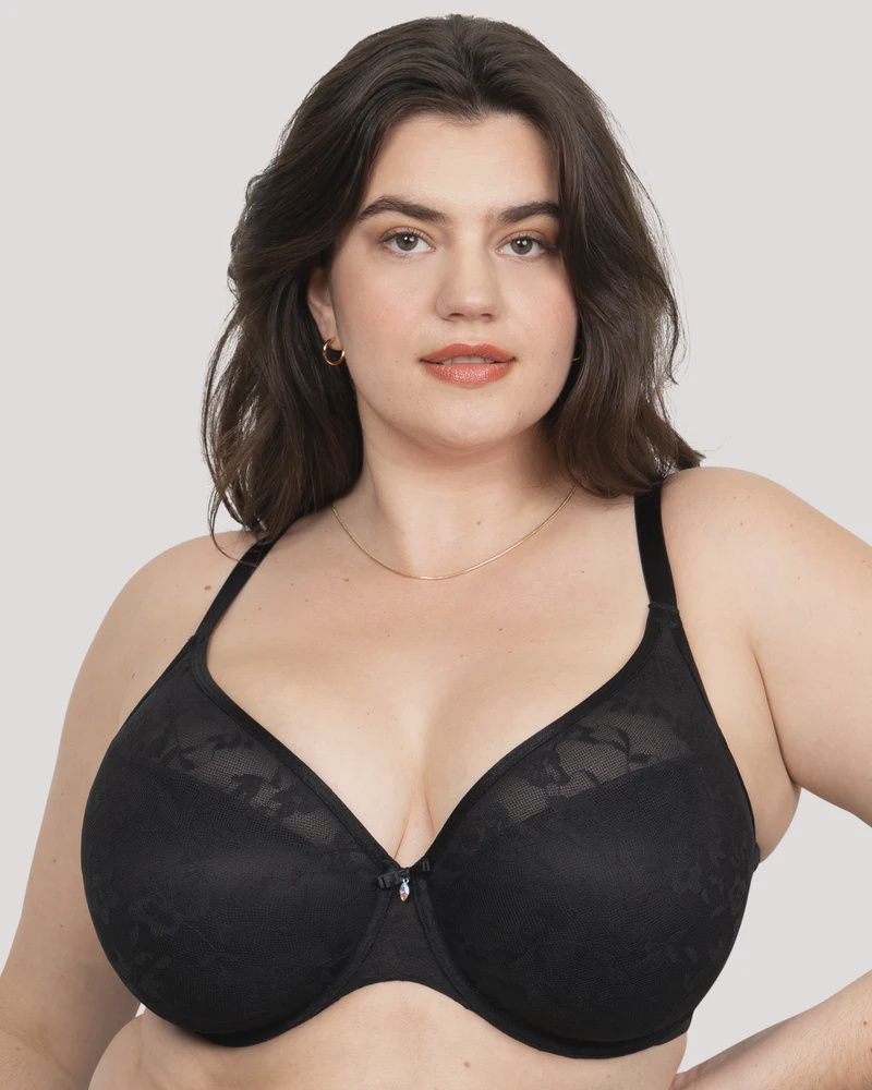 No-Show Lace Plunge T-Shirt Bra