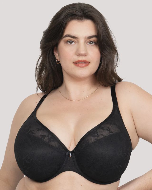 No-Show Lace Plunge T-Shirt Bra