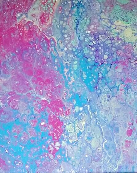 Acrylic Pour Painting: Dirty Flip Cup Technique