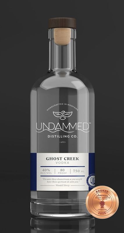 UNDAMMED GHOST CREEK VODKA 750ML