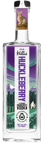 WILLIE'S SNOWCREST HUCKLEBERRY FLV VODKA 750ML