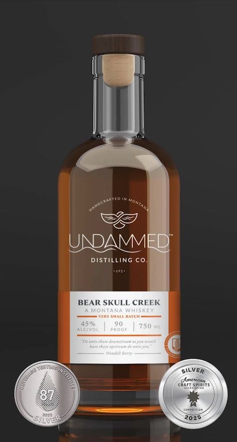 UNDAMMED BEAR SKULL CREEK WHISKEY