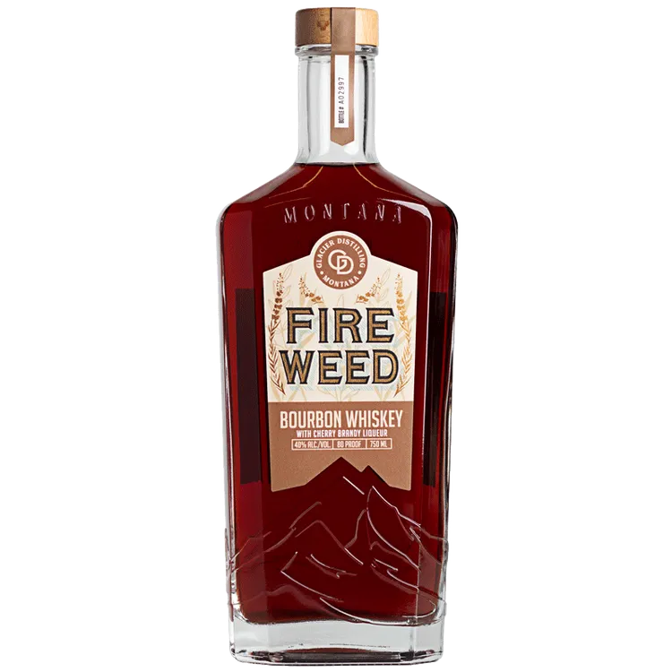 GLACIER DISTILLING FIREWEED BOURBON WITH CHERRY BRANDY 750ML