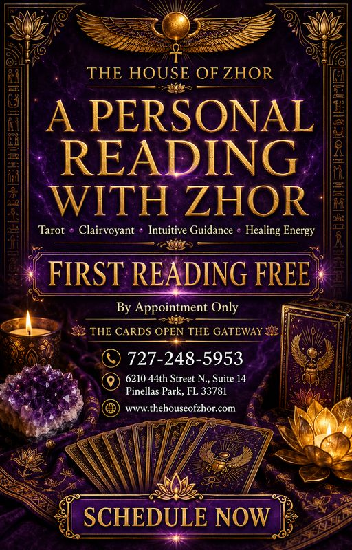 PERSONAL READINGS WITH ZHOR 15 MINUTE