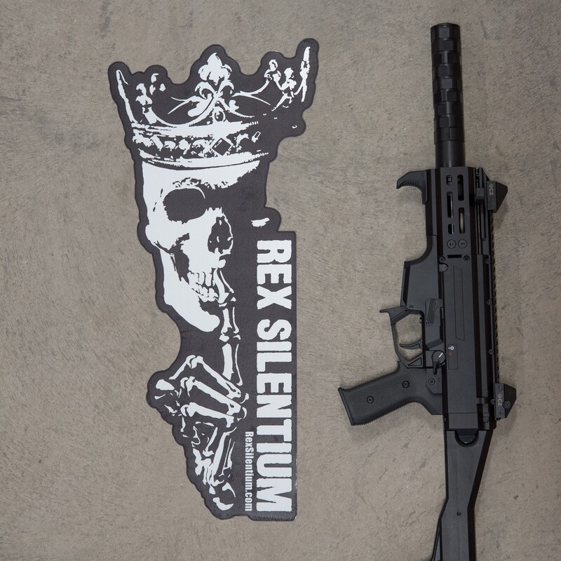 MASSIVE Reflective Rex Silentium Logo Sticker - HUGE!