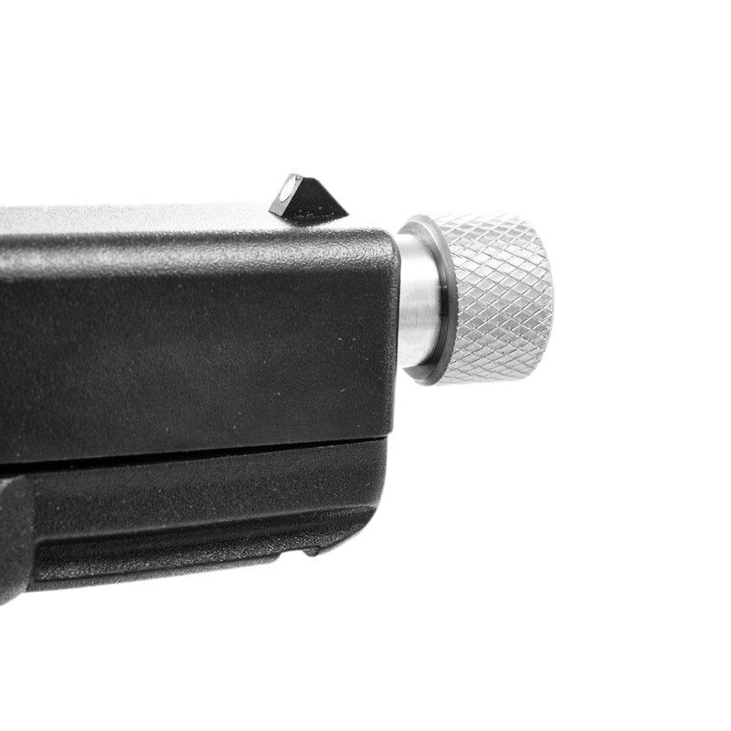 Stainless Steel KNURLED Thread Protector for Pistols (SAE and Metric)