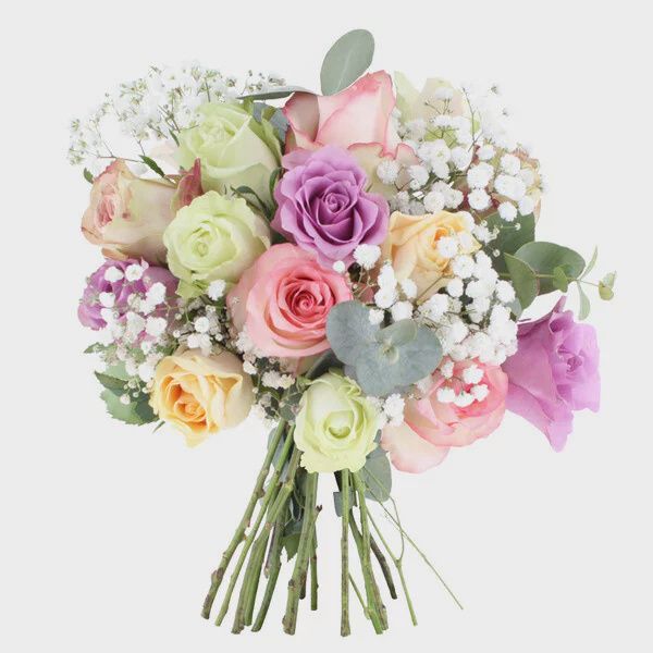 Bouquet Fleur de Rose – Douceur Pastel