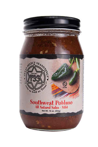 (2) Southwest Poblano-Mild salsa (ranchero sauce) 16 oz jars-SHIPPING INCLUDED