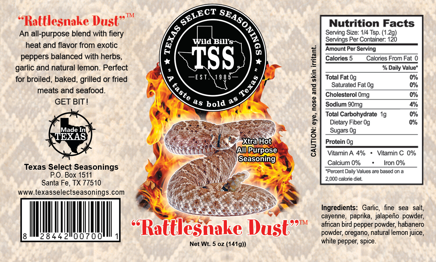 2 Rattlesnake Dust 5 oz-SHIPPING INCLUDED