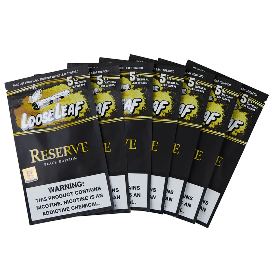 Loose Leaf Reserve wraps, 8 packs of 5