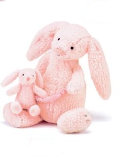 Bashful Pink Bunny Musical Pull