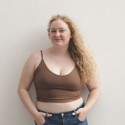 Boob-eez - Kyla Double Layer Crop Dark Nude