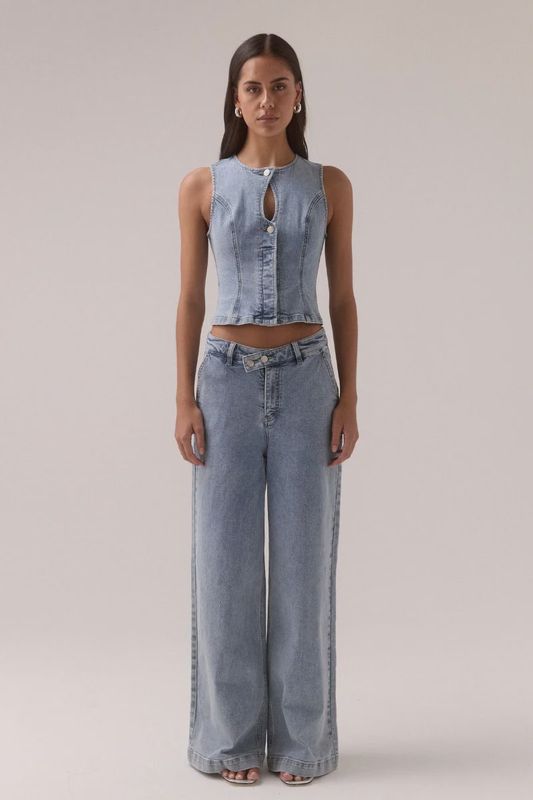 Sovere - Etch Denim Bodice Heritage Blue