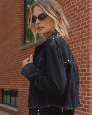 Bella Dahl - Studded Jacket Moon Shadow Wash