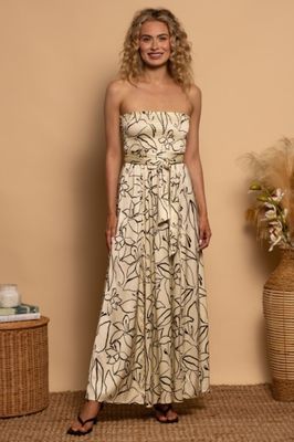Shore - Amalfi Dress Scripted Blooms