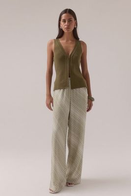 Sovere - Vista Pants Olive Stripe