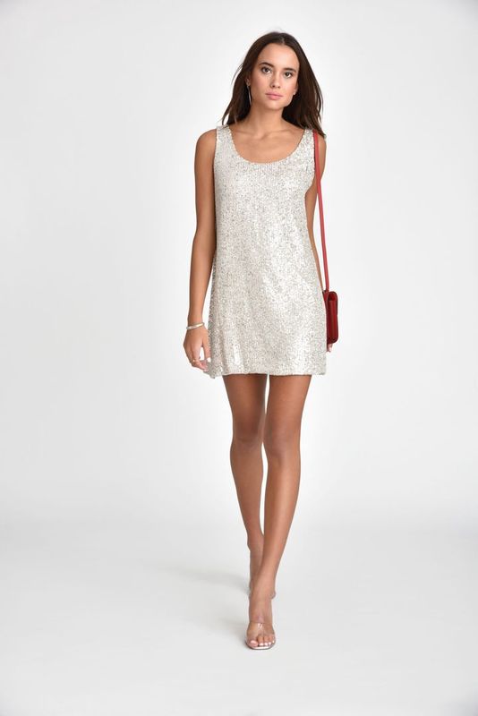 Muche et Muchette - Kealy Cocktail Dress in Silver