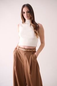 Laurel &amp; Gold - Formosa Belt Latte/Gold