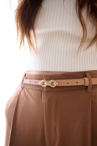 Laurel And Gold - Formosa Belt Latte/Gold