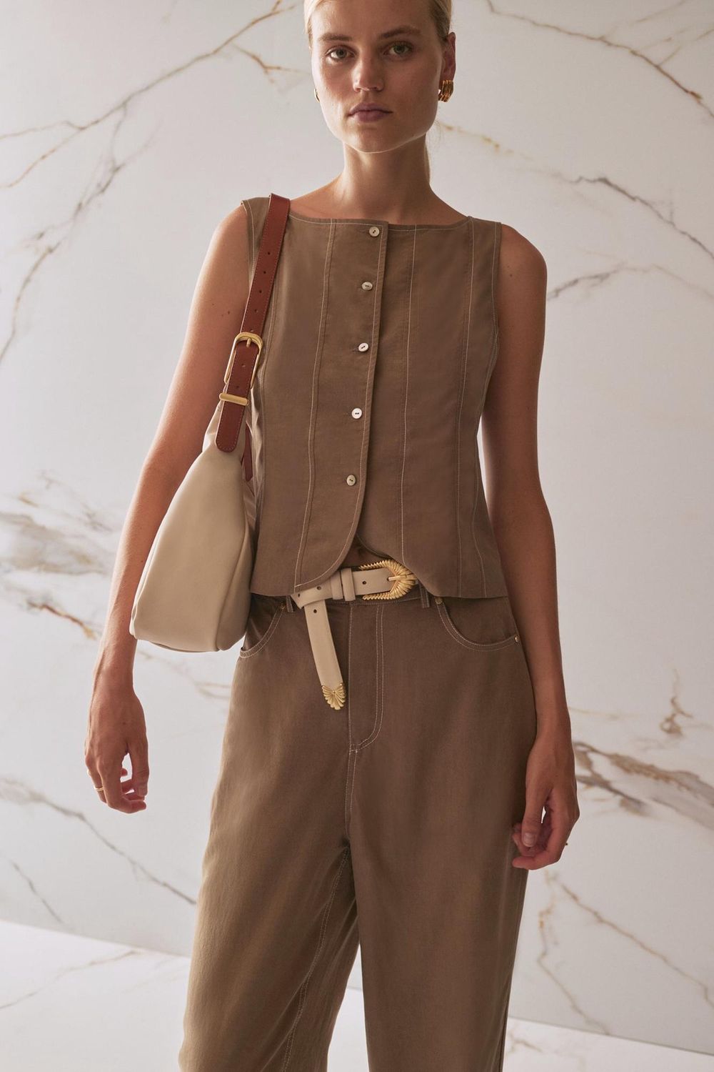 Sancia - Klara Vest Laurel Oak