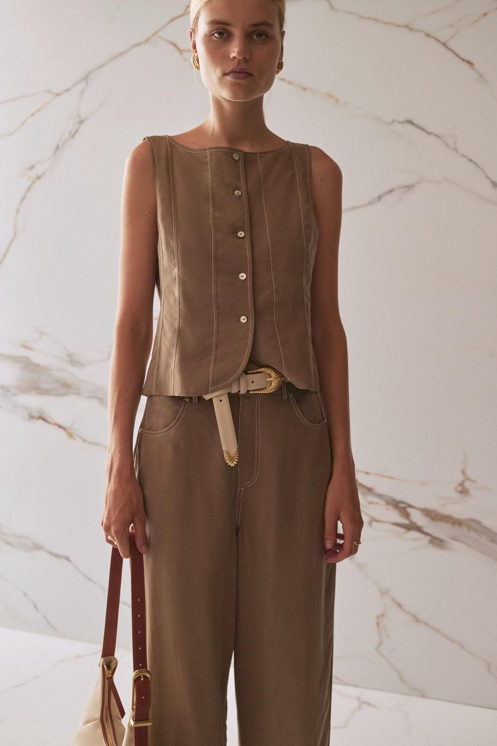 Sancia - Klara Vest Laurel Oak