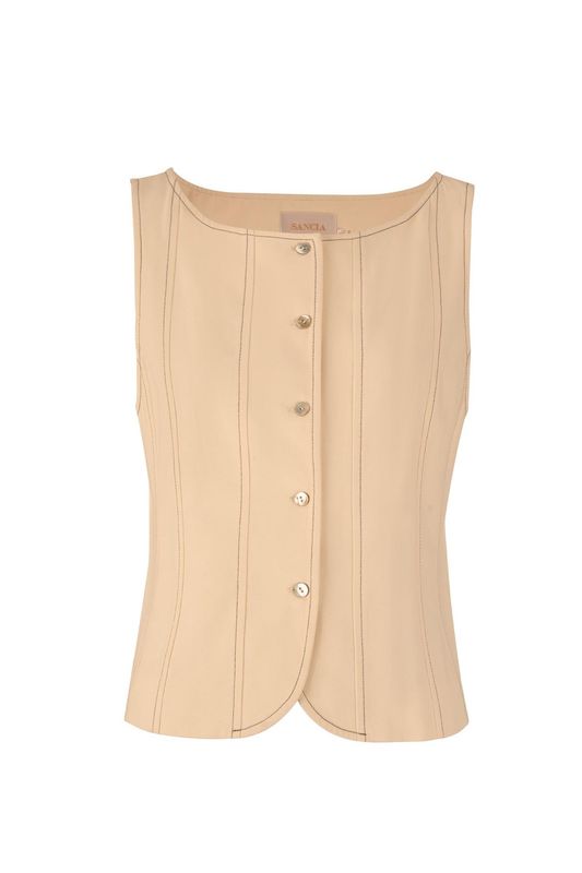 Sancia - The Klara Vest in Moonstone