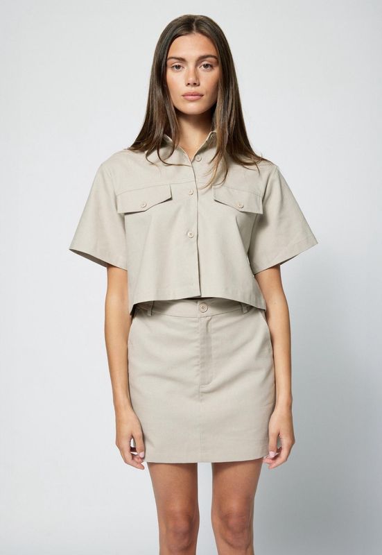Amanda Maria - Linen Cotton Mini Skirt