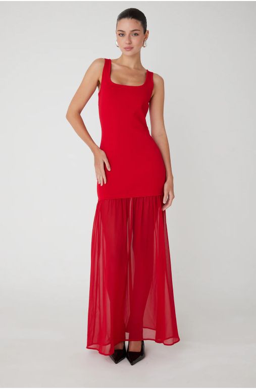 JS71 - Lucilla Dress in Red