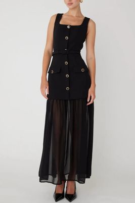 JS71 - Annette Black Maxi Dress