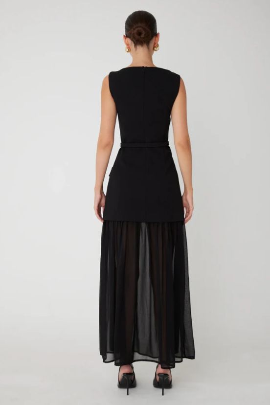 JS71 - Annette Black Maxi Dress