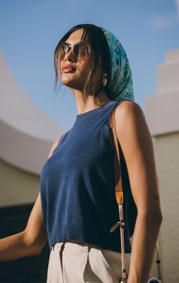 Shore - Tash Crew Neck Tank Navy