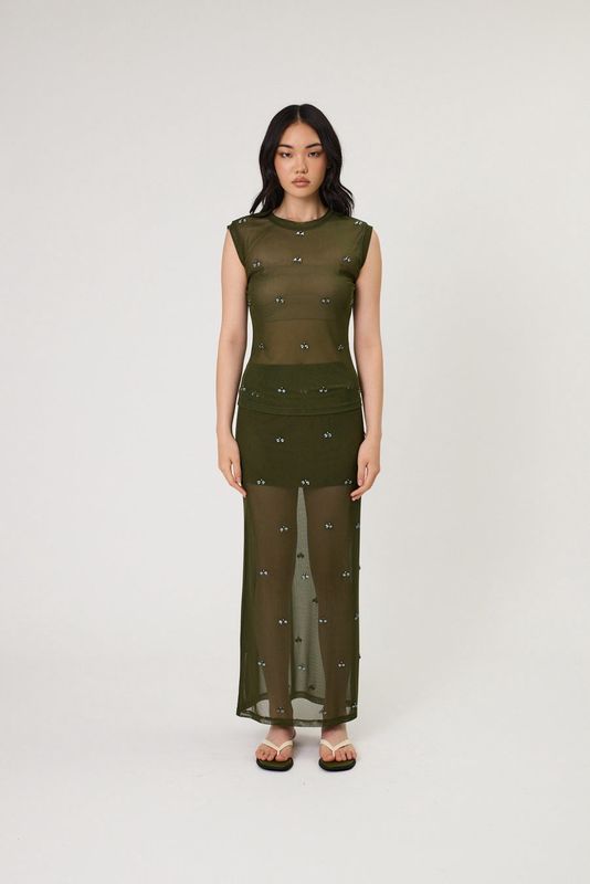 RMN Studio - Marlowe Skirt in Seaweed