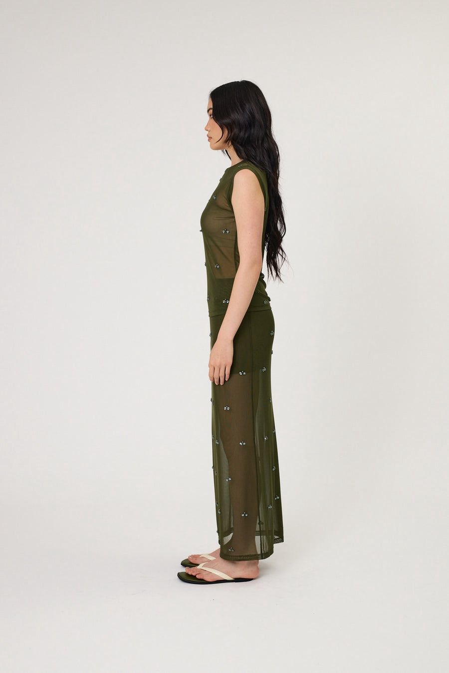 RMN Studio - Marlowe Skirt in Seaweed