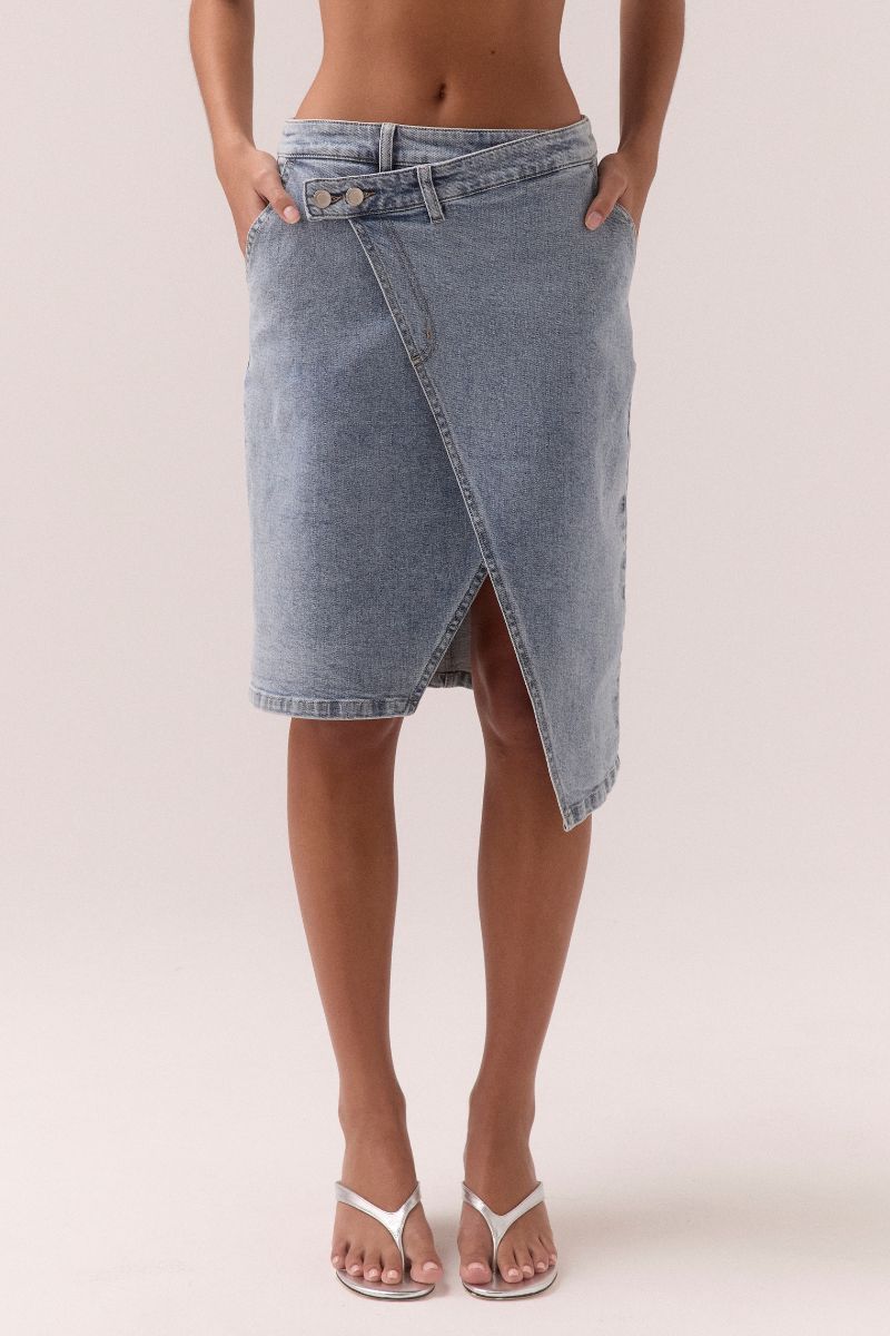 Sovere - Etch Denim Skirt Heritage Blue Sovere - Etch Denim Skirt Heritage Blue