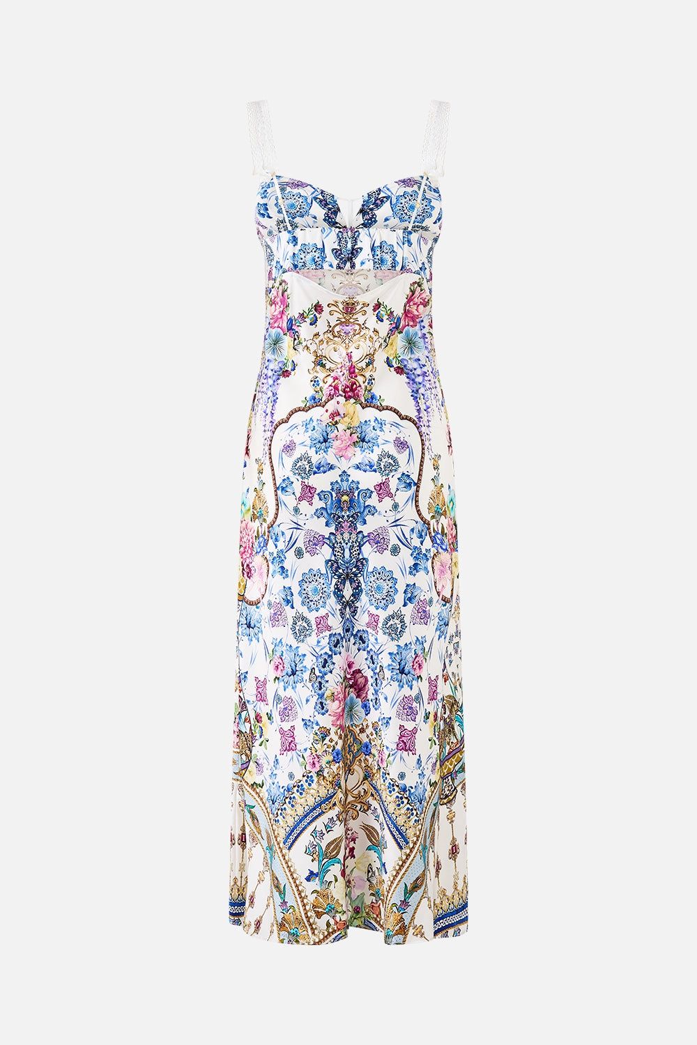 Camilla - Gathered Bodice Bias Dress All About That Lace