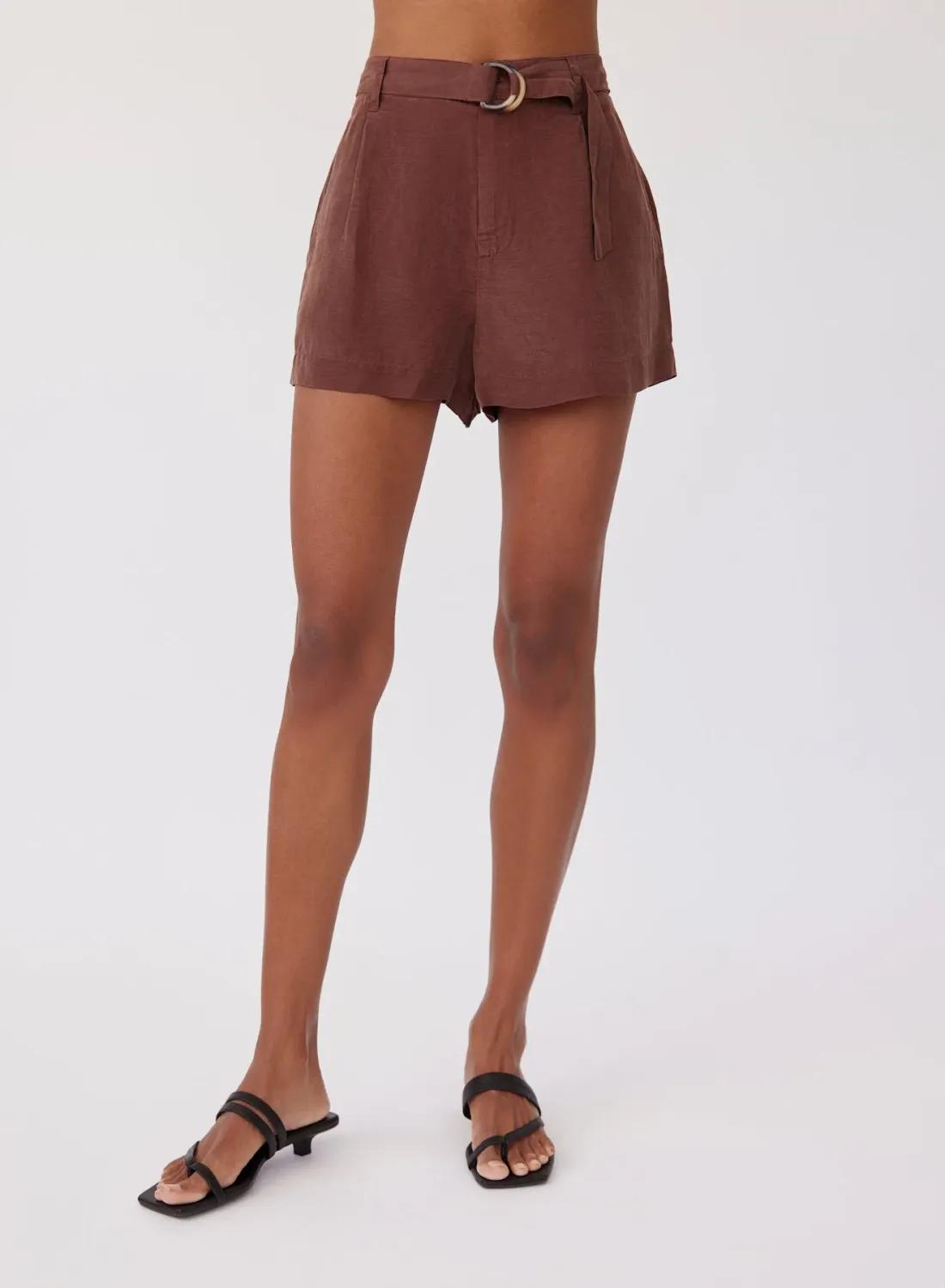 Bella Dahl - D Ring Sash Belt Short Casablanca Brown