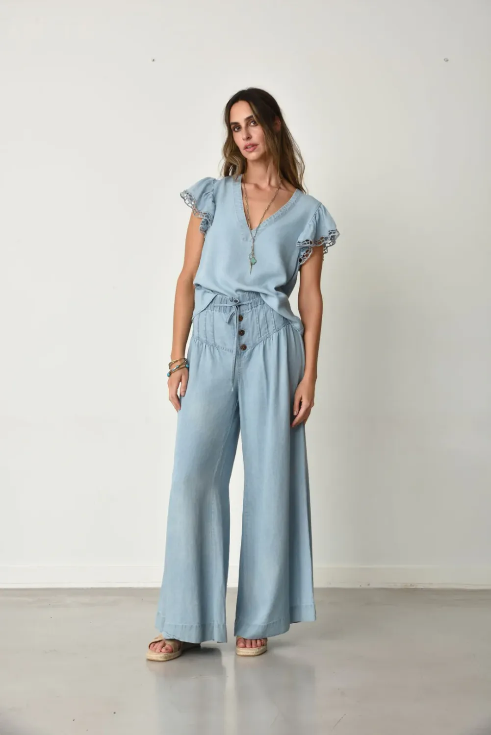 Muche et Muchette - Fany Front Pleats Flare Pants S/M