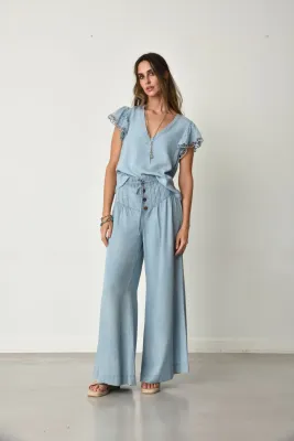 Muche et Muchette - Fany Front Pleats Flare Pants S/M