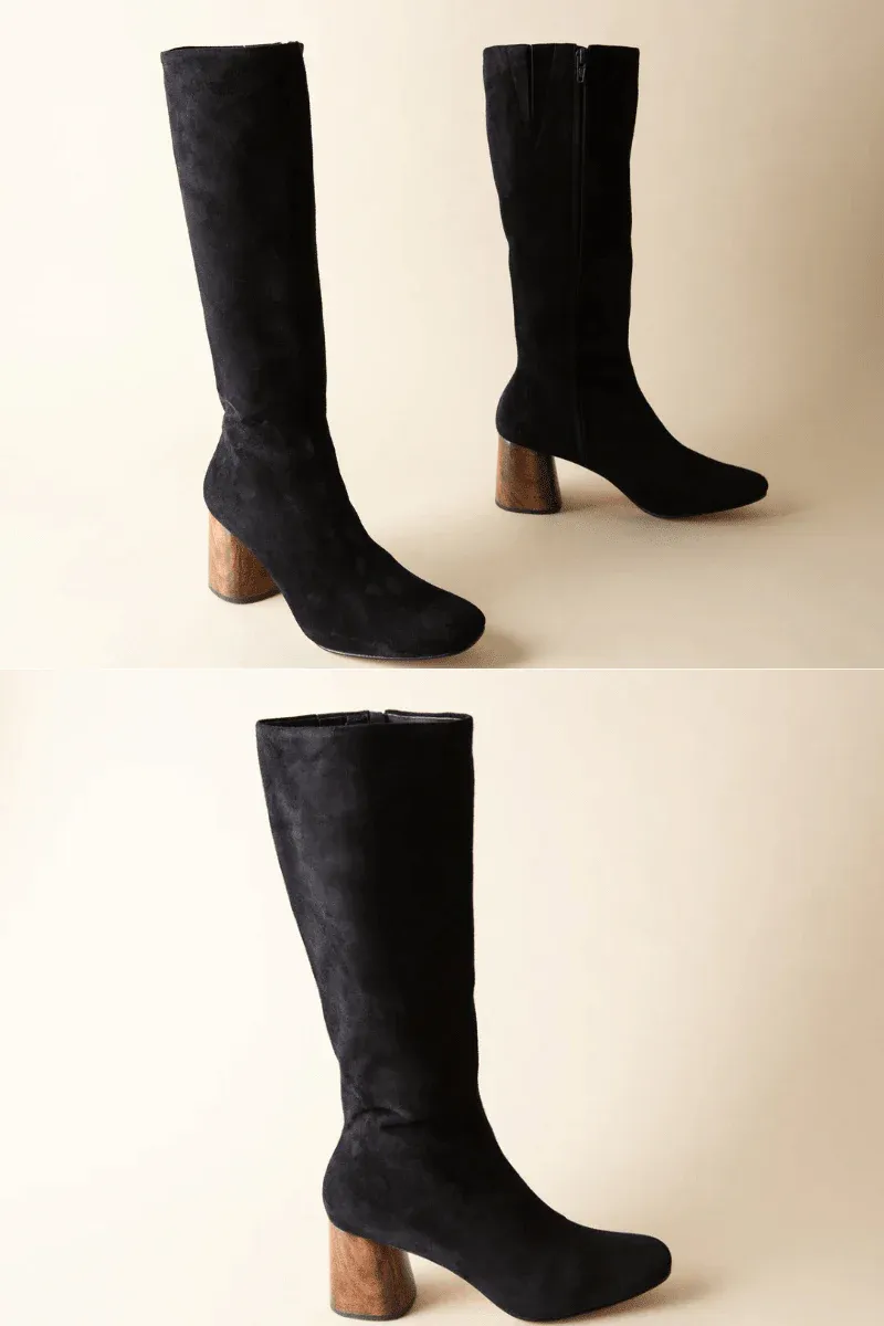 Huma Blanco - Tory Coal Suede, Size: 36