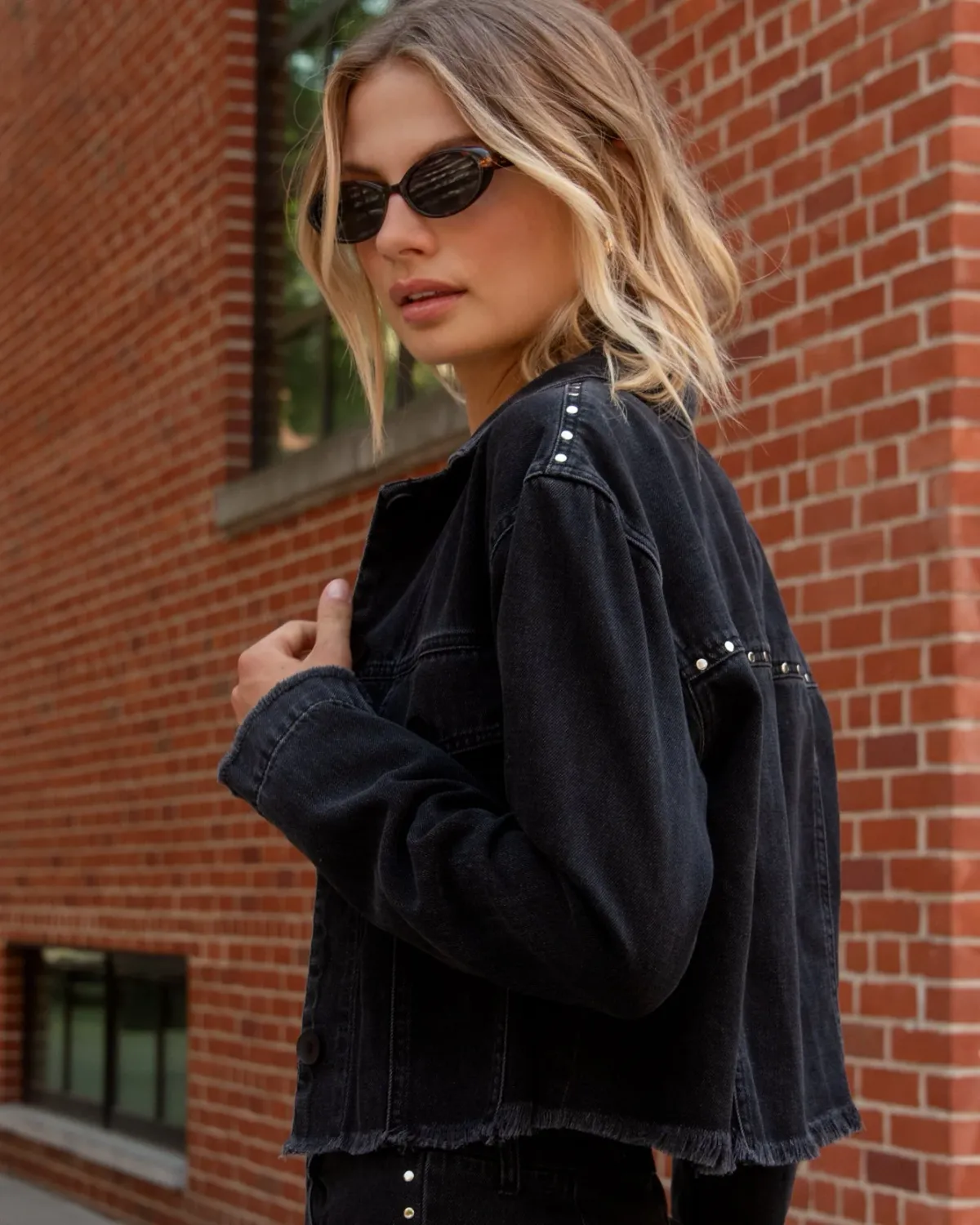 Bella Dahl - Studded Jacket Moon Shadow Wash