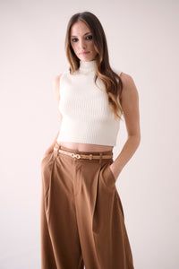 Laurel &amp; Gold - Formosa Belt Latte/Gold