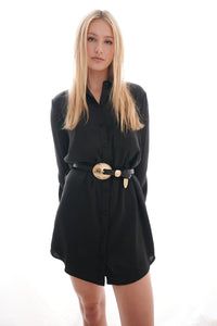 Laurel &amp; Gold - Fairfax Belt Black/Gold